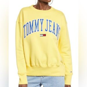 Yellow Tommy Jeans Crew Neck